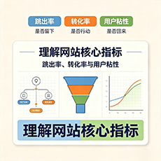 南通建站-理解网站核心指标:跳出率、转化率与用户粘性